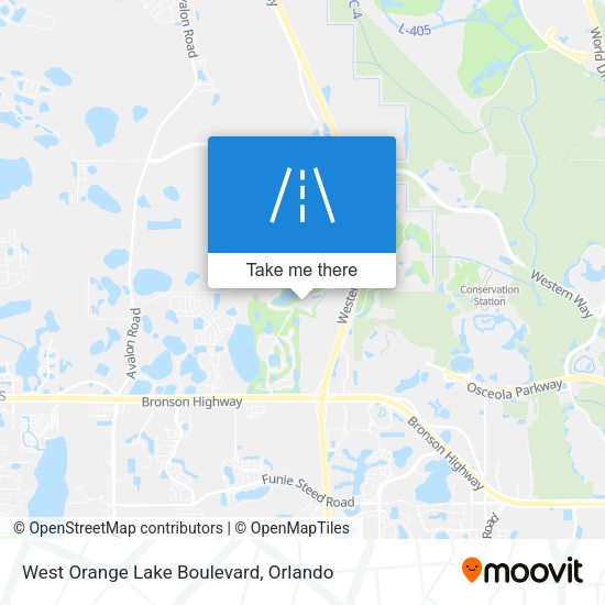 West Orange Lake Boulevard map