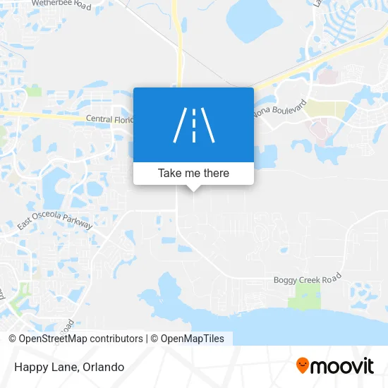 Happy Lane map