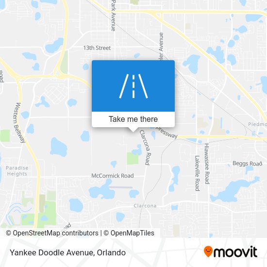 Yankee Doodle Avenue map