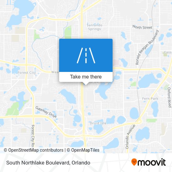 South Northlake Boulevard map