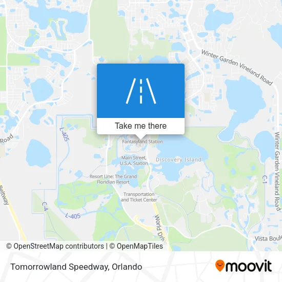 Tomorrowland Speedway map