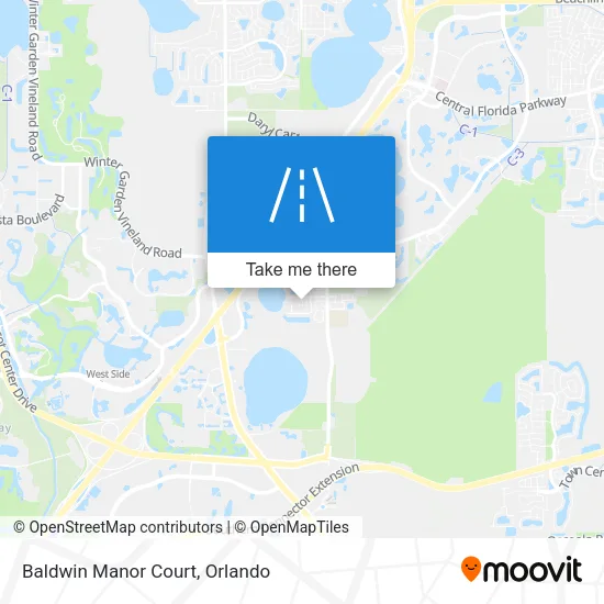 Baldwin Manor Court map
