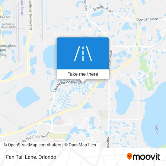Fan Tail Lane map