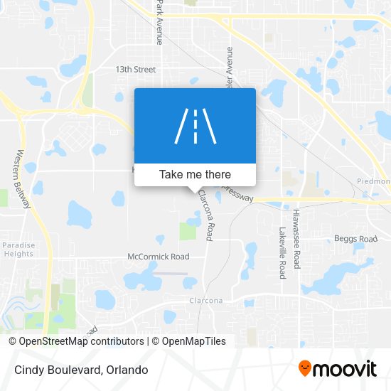 Cindy Boulevard map