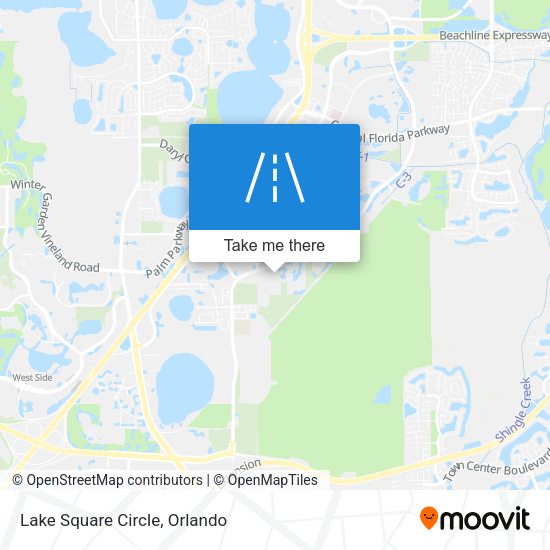 Lake Square Circle map