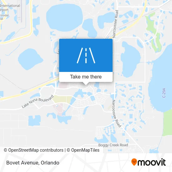 Bovet Avenue map