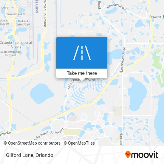 Gilford Lane map