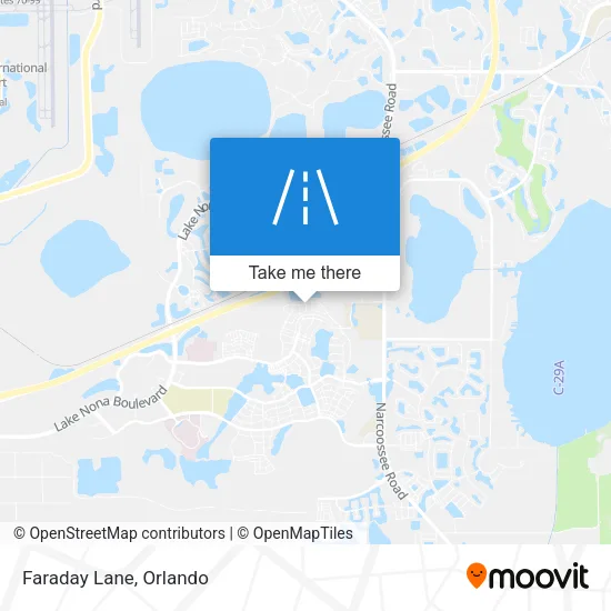Faraday Lane map
