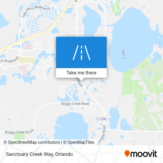 Sanctuary Creek Way map