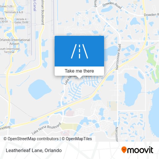 Mapa de Leatherleaf Lane