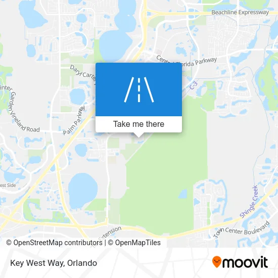 Key West Way map