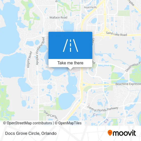 Mapa de Docs Grove Circle