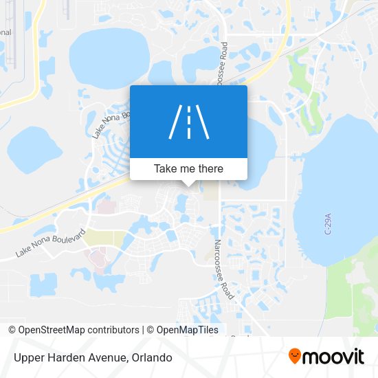 Upper Harden Avenue map