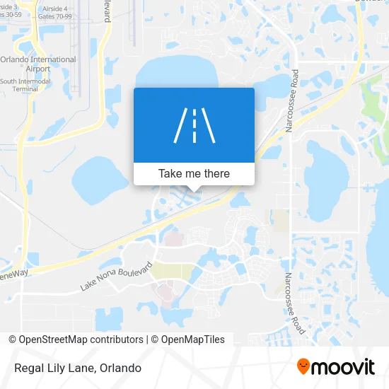 Regal Lily Lane map