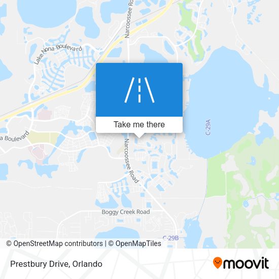 Prestbury Drive map