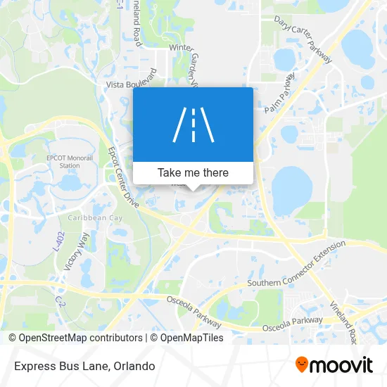 Express Bus Lane map