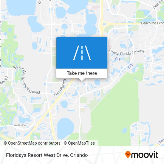 Floridays Resort West Drive map