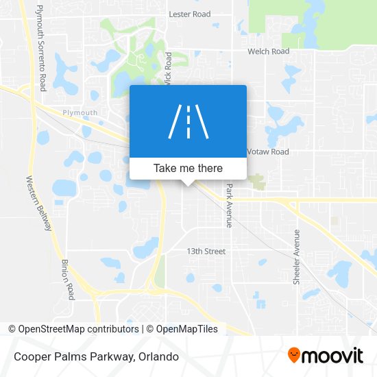 Cooper Palms Parkway map