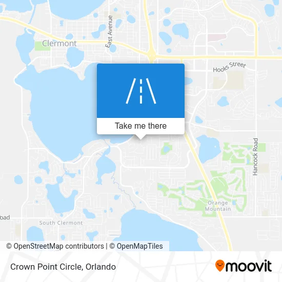 Crown Point Circle map