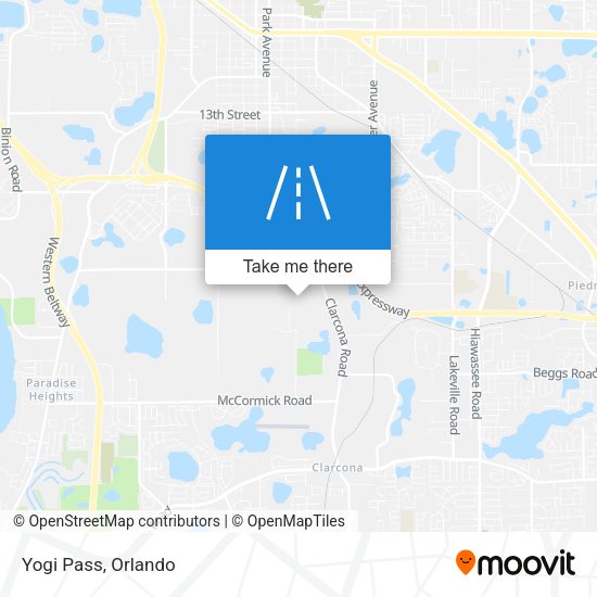 Mapa de Yogi Pass
