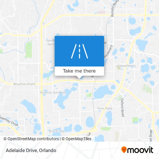 Adelaide Drive map