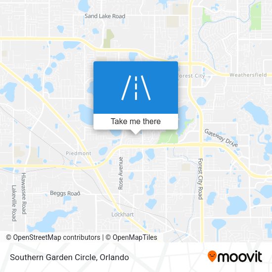 Mapa de Southern Garden Circle