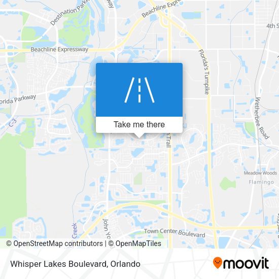 Whisper Lakes Boulevard map