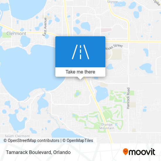 Tamarack Boulevard map