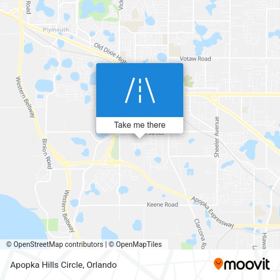 Apopka Hills Circle map