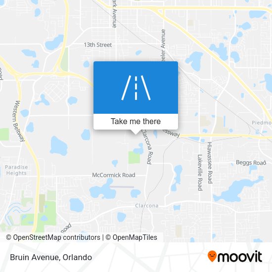 Mapa de Bruin Avenue