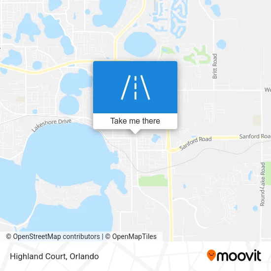 Highland Court map