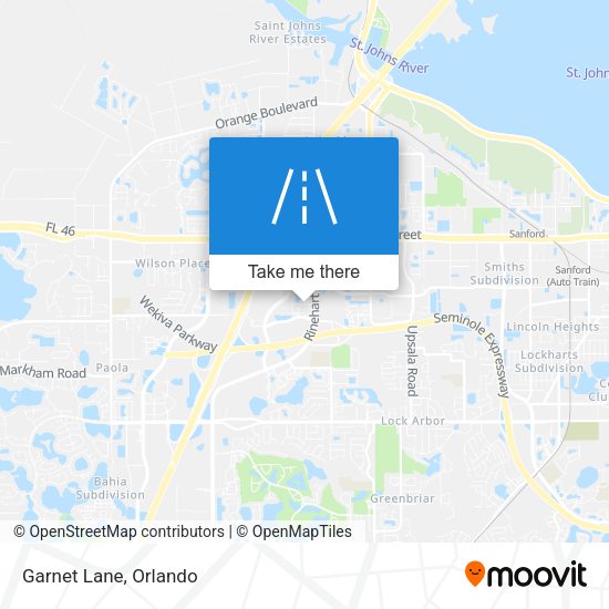 Mapa de Garnet Lane
