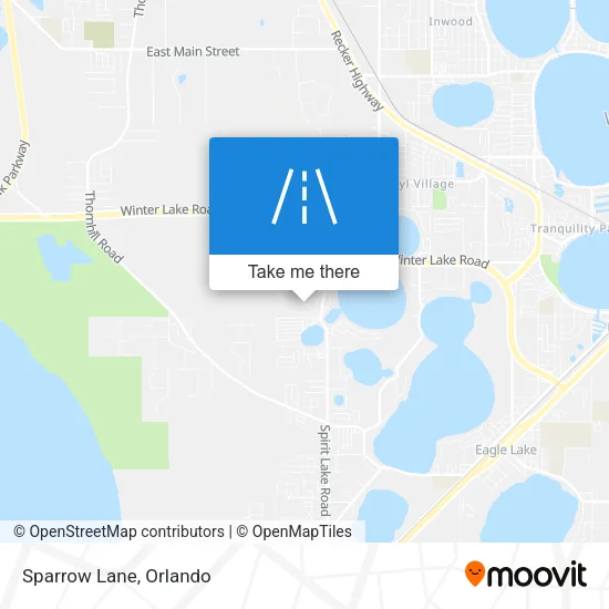 Sparrow Lane map