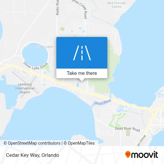 Cedar Key Way map