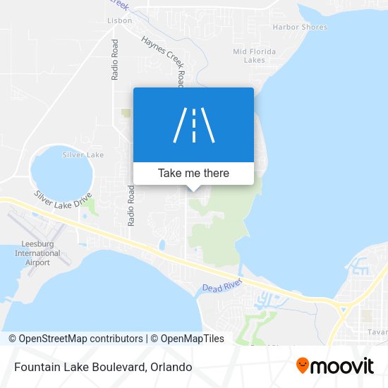 Fountain Lake Boulevard map