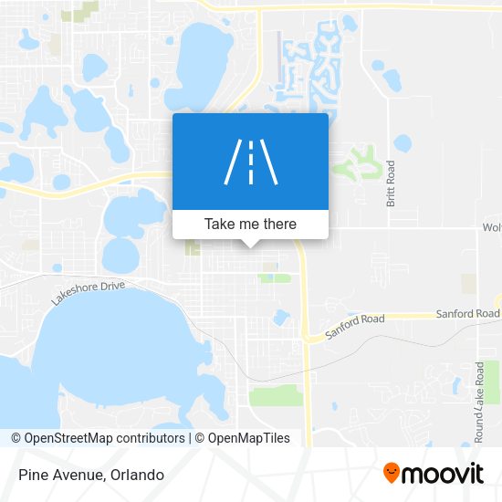 Mapa de Pine Avenue