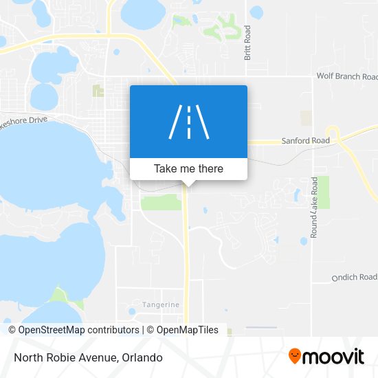 North Robie Avenue map