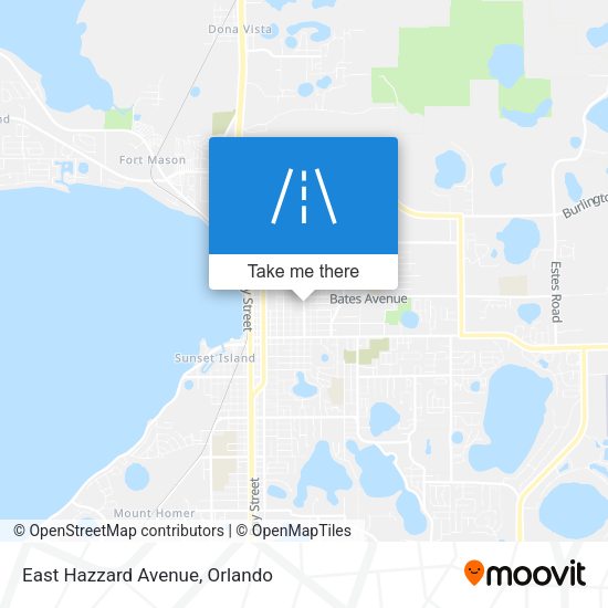 Mapa de East Hazzard Avenue