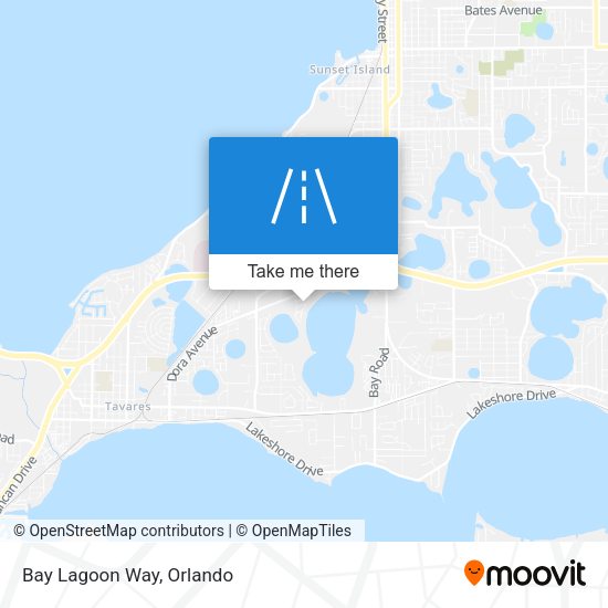 Mapa de Bay Lagoon Way