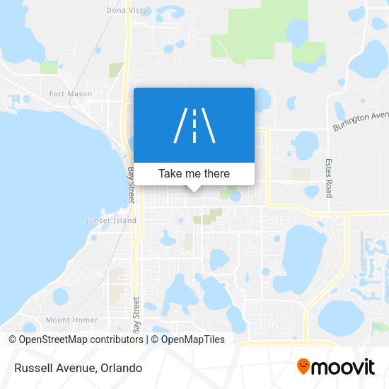 Russell Avenue map
