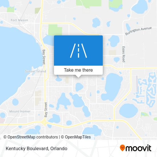 Kentucky Boulevard map