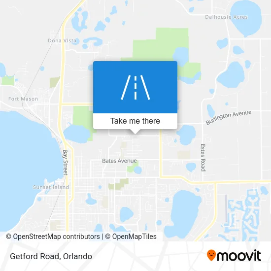 Getford Road map