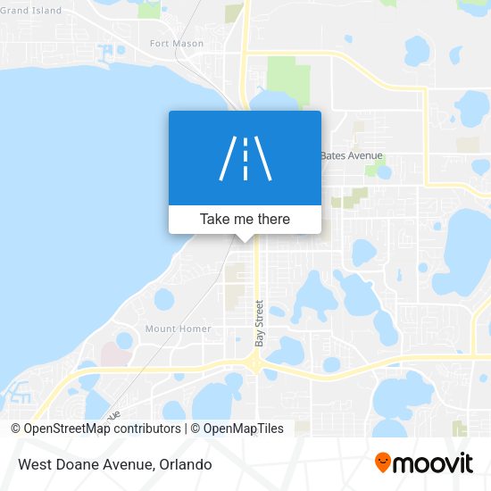 West Doane Avenue map
