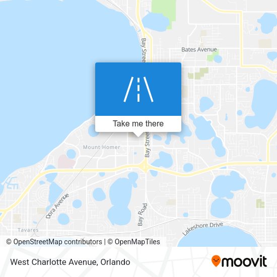West Charlotte Avenue map