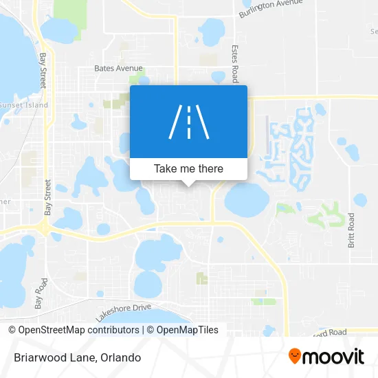 Briarwood Lane map
