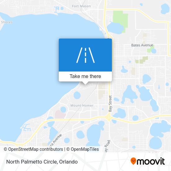 North Palmetto Circle map