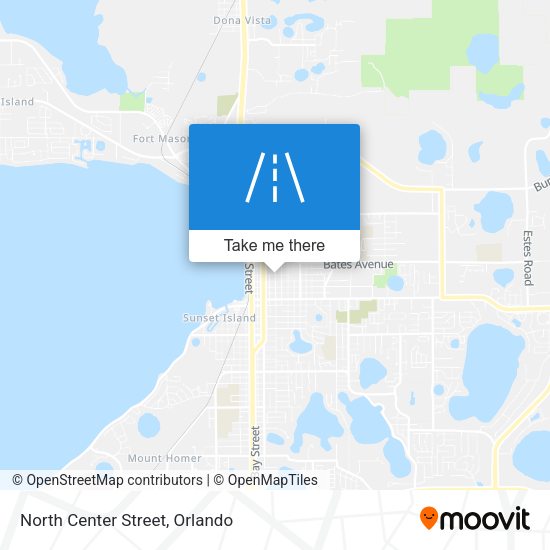 North Center Street map