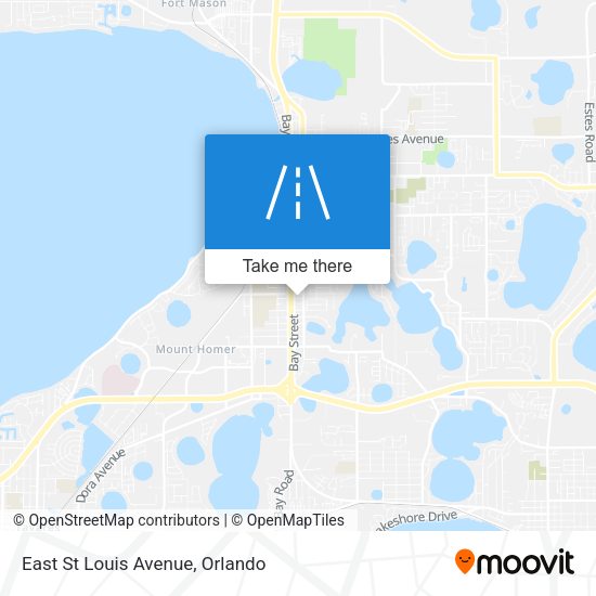 East St Louis Avenue map