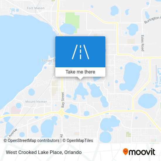 Mapa de West Crooked Lake Place