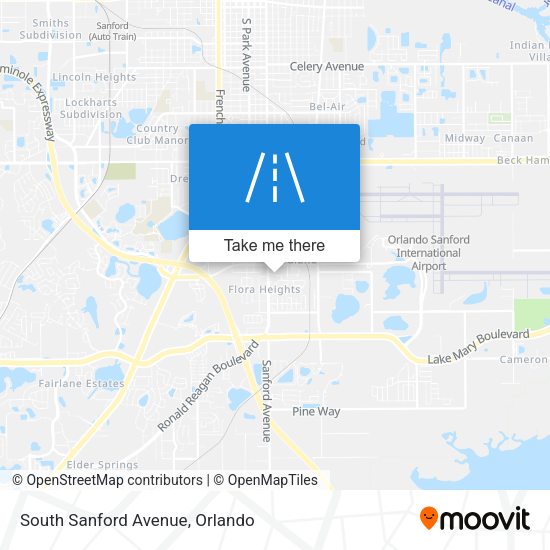 South Sanford Avenue map